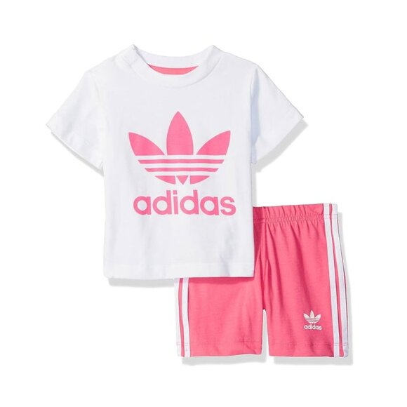 Adidas Adicolor Trefoil Shorts & Tee Set - Picture 2 of 9